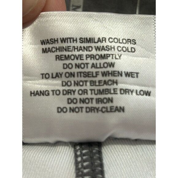 MONDETTA Leggings Workout Yoga Women Size Medium Gray Stripes Floral - Picture 6 of 6